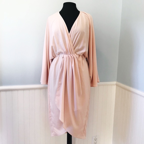 ASOS Dresses & Skirts - ASOS Kimono Sleeve Dress Light Pink